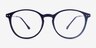 Amity Blue MetalEyeglass Frames from EyeBuyDirect, Front View