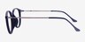 Amity Blue MetalEyeglass Frames from EyeBuyDirect, Side View