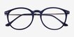 Amity Blue MetalEyeglass Frames from EyeBuyDirect, Closed View