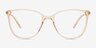 Study Pink MetalEyeglass Frames from EyeBuyDirect, Front View