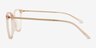 Study Pink MetalEyeglass Frames from EyeBuyDirect, Side View