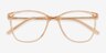 Study Pink MetalEyeglass Frames from EyeBuyDirect, Closed View