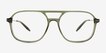 Vandermeer Green MetalEyeglass Frames from EyeBuyDirect, Front View