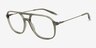 Vandermeer Green MetalEyeglass Frames from EyeBuyDirect, Angle View