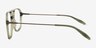 Vandermeer Green MetalEyeglass Frames from EyeBuyDirect, Side View