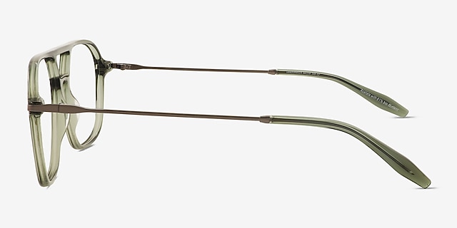 Vandermeer Green MetalEyeglass Frames from EyeBuyDirect, Side View