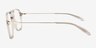 Vandermeer Gray MetalEyeglass Frames from EyeBuyDirect, Side View