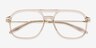 Vandermeer Gray MetalEyeglass Frames from EyeBuyDirect, Closed View