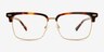 Fenwick Tortoise MetalEyeglass Frames from EyeBuyDirect, Front View