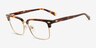 Fenwick Tortoise MetalEyeglass Frames from EyeBuyDirect, Angle View