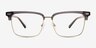 Fenwick Blue MetalEyeglass Frames from EyeBuyDirect, Front View
