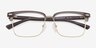 Fenwick Blue MetalEyeglass Frames from EyeBuyDirect, Closed View