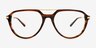 Grafton Brown MetalEyeglass Frames from EyeBuyDirect, Front View