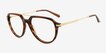 Grafton Brown MetalEyeglass Frames from EyeBuyDirect, Angle View