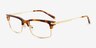 Ulrich Tortoise AcetateEyeglass Frames from EyeBuyDirect, Angle View