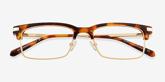 Ulrich Tortoise AcetateEyeglass Frames from EyeBuyDirect, Closed View