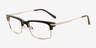 Ulrich Noir AcétateMontures de lunettes de vue d'EyeBuyDirect, Vue d'Angle