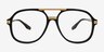 Lowen Black AcetateEyeglass Frames from EyeBuyDirect, Front View