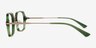 Sable Green AcetateEyeglass Frames from EyeBuyDirect, Side View