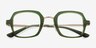 Sable Green AcetateEyeglass Frames from EyeBuyDirect, Closed View