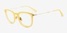 Clayton Yellow AcetateEyeglass Frames from EyeBuyDirect, Angle View