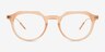 Chisle Brown AcetateEyeglass Frames from EyeBuyDirect, Front View