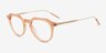 Chisle Brown AcetateEyeglass Frames from EyeBuyDirect, Angle View