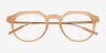 Chisle Brown AcetateEyeglass Frames from EyeBuyDirect, Closed View