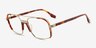 Lux Silver AcetateEyeglass Frames from EyeBuyDirect, Angle View
