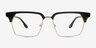 Rumi Black AcetateEyeglass Frames from EyeBuyDirect, Front View