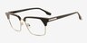 Rumi Black AcetateEyeglass Frames from EyeBuyDirect, Angle View