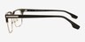 Rumi Black AcetateEyeglass Frames from EyeBuyDirect, Side View