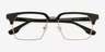 Rumi Black AcetateEyeglass Frames from EyeBuyDirect, Closed View