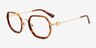 Noa Tortoise AcetateEyeglass Frames from EyeBuyDirect, Angle View