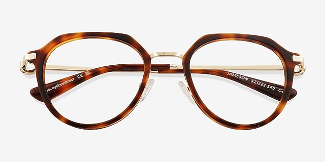 Jameson Tortoise AcetateEyeglass Frames from EyeBuyDirect, Closed View