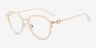 Jameson Pink AcetateEyeglass Frames from EyeBuyDirect, Angle View