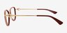 Bexley Red AcetateEyeglass Frames from EyeBuyDirect, Side View