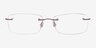 Cully Pink TitaniumEyeglass Frames from EyeBuyDirect, Front View
