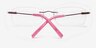 Cully Pink TitaniumEyeglass Frames from EyeBuyDirect, Closed View