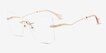 Brimstone Gold MetalEyeglass Frames from EyeBuyDirect, Angle View