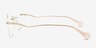 Brimstone Gold MetalEyeglass Frames from EyeBuyDirect, Side View