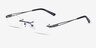Summer Gunmetal MetalEyeglass Frames from EyeBuyDirect, Angle View
