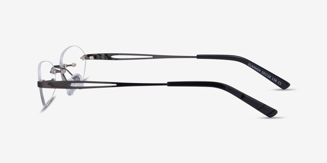 Summer Gunmetal MetalEyeglass Frames from EyeBuyDirect, Side View