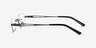 Summer Gunmetal MetalEyeglass Frames from EyeBuyDirect, Side View