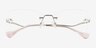 Brimstone Silver MetalEyeglass Frames from EyeBuyDirect, Closed View