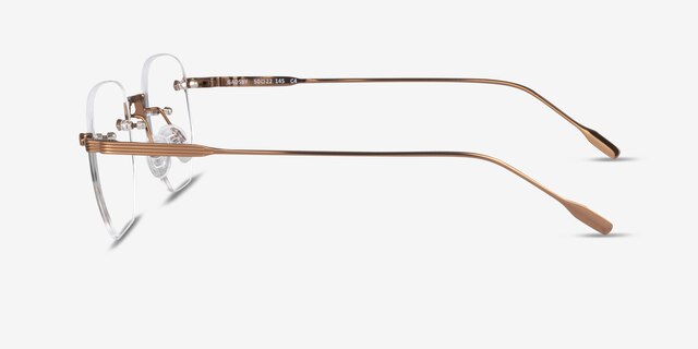 Gadsby Bronze MétalMontures de lunettes de vue d'EyeBuyDirect, Vue de Côté