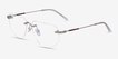 Artifact Gold MetalEyeglass Frames from EyeBuyDirect, Angle View