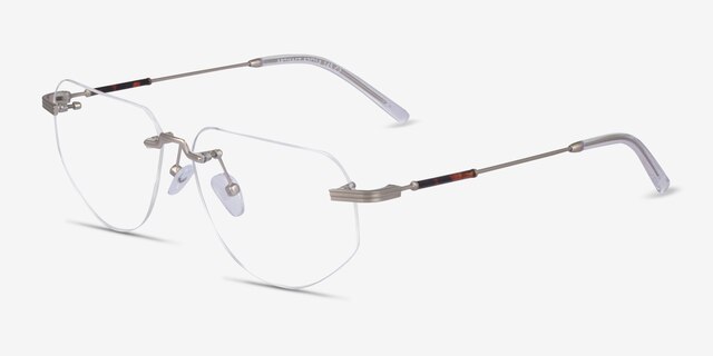 Artifact Gold MetalEyeglass Frames from EyeBuyDirect, Angle View
