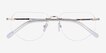 Artifact Gold MetalEyeglass Frames from EyeBuyDirect, Closed View