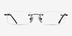 Billings Black MetalEyeglass Frames from EyeBuyDirect, Front View